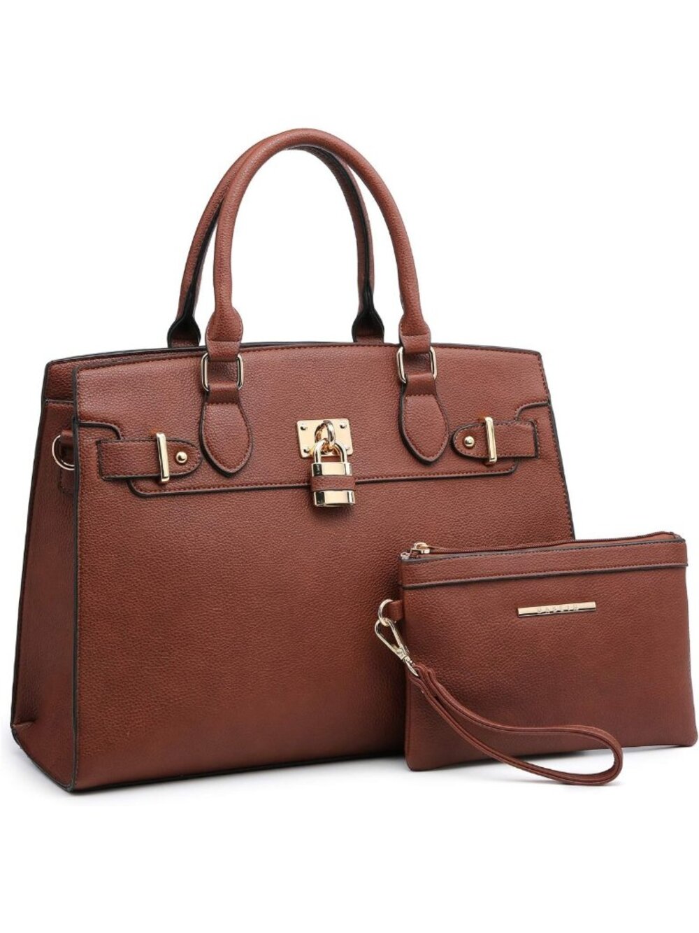 Stylish Women's Handbag Set - Shoulder Bag, Satchel Tote & Matching Clutch